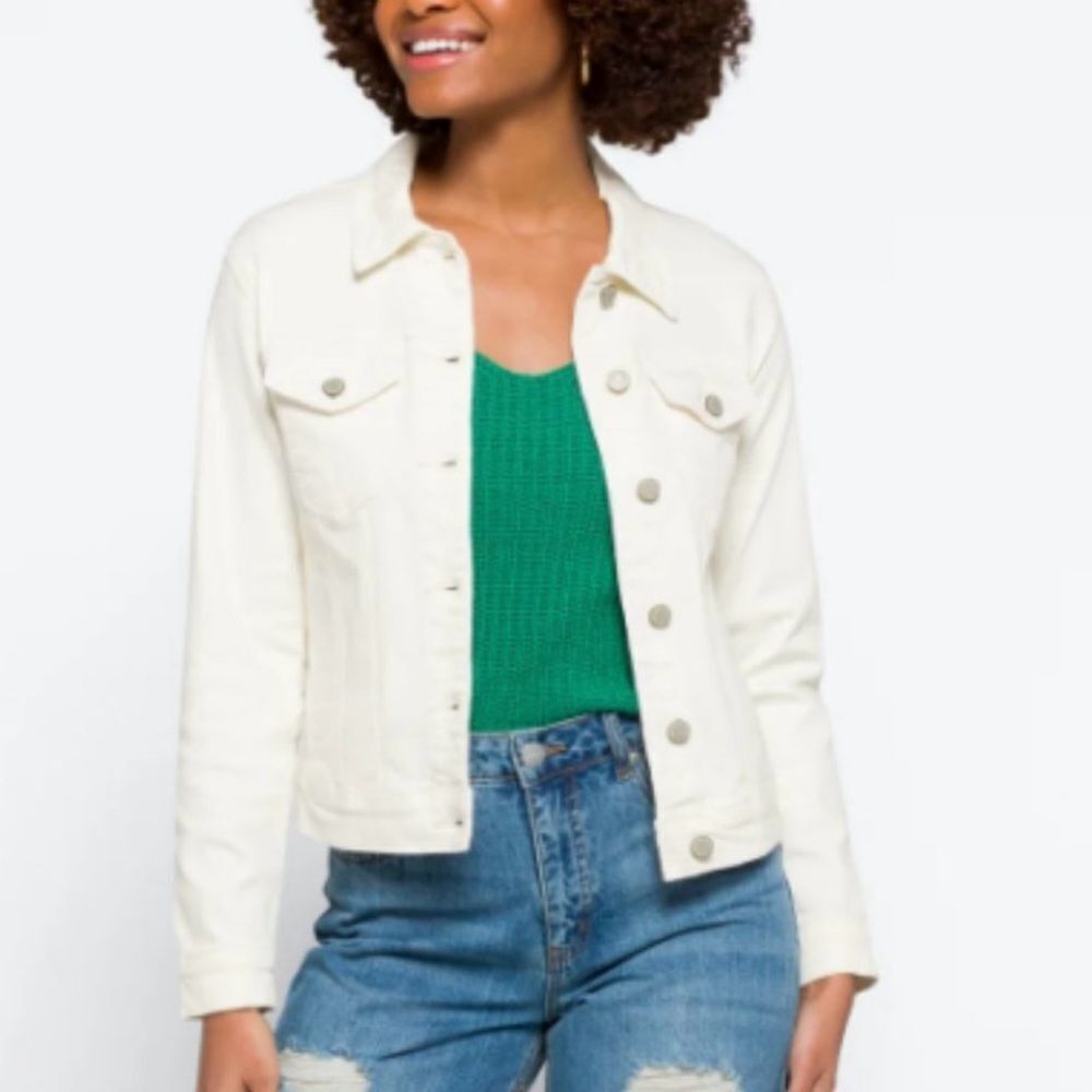 Prosperity Jolene Stretch Colored Denim Jacket NAVY XL Stitch Fix NWT